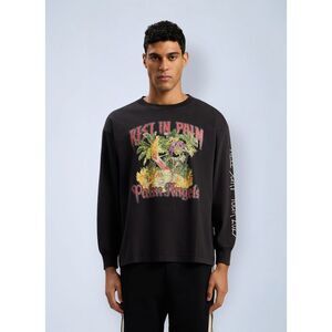 Palm Angels Men Rest In Palm Long Sleeve T-Shirt